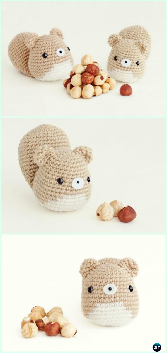 Crochet Amigurumi Squirrel Free Pattern - Crochet Amigurumi Little World Animal Toys Free Patterns