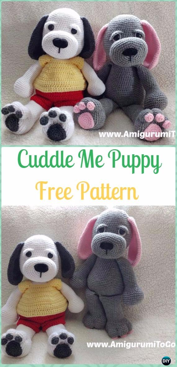 DIY Crochet Amigurumi Puppy Dog Stuffed Toy Free Patterns