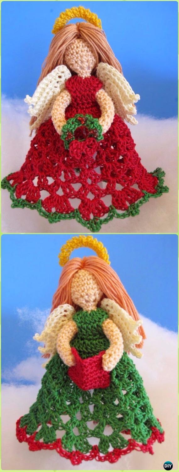 Crochet Littlest Angel Christmas Ornaments Free Pattern - Crochet Angel Free Patterns