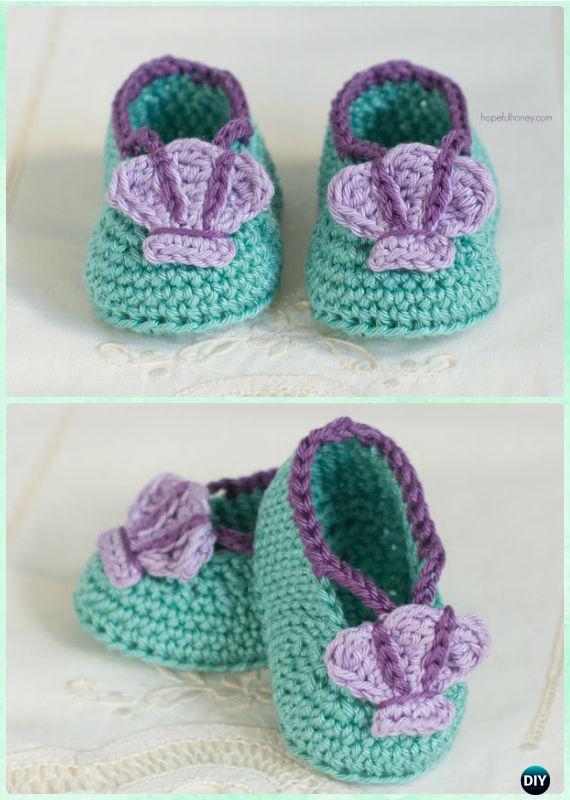 Crochet Mermaid Baby Booties Free Pattern - Crochet Baby Booties Slippers Free Pattern