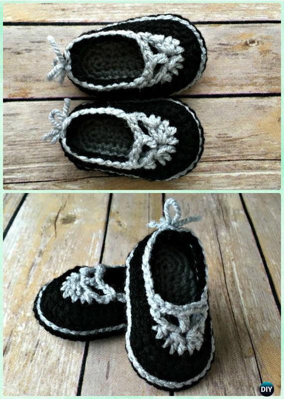 Crochet Sophisticated Mary Janes Booties Free Pattern - Crochet Baby Booties Slippers Free Pattern