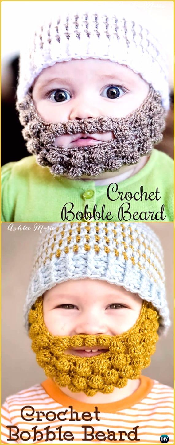 Crochet Bobble Beard Free Patterns - Crochet Baby Shower Gift Ideas Free Patterns
