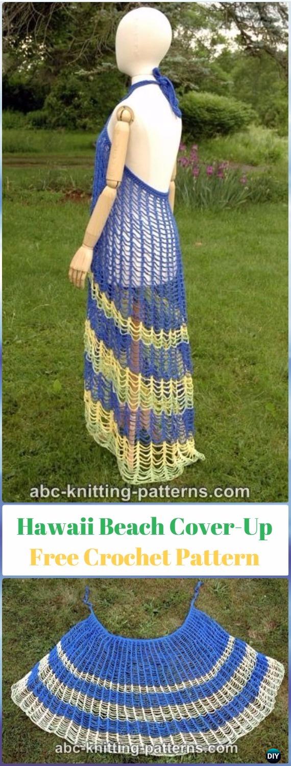 Crochet Hawaii Beach Cover-Up Free Pattern - Crochet Beach Cover Up Free Patterns