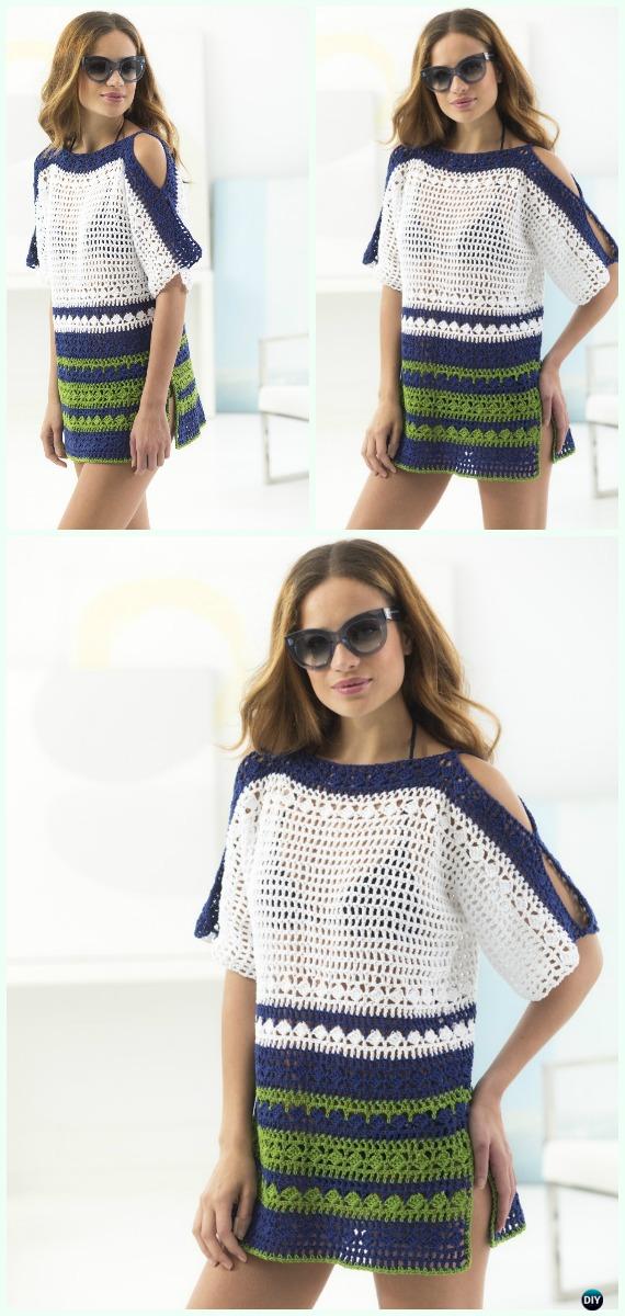 Crochet Beach Cover Up Free Pattern -  #Crochet; Beach Cover Up Free Patterns