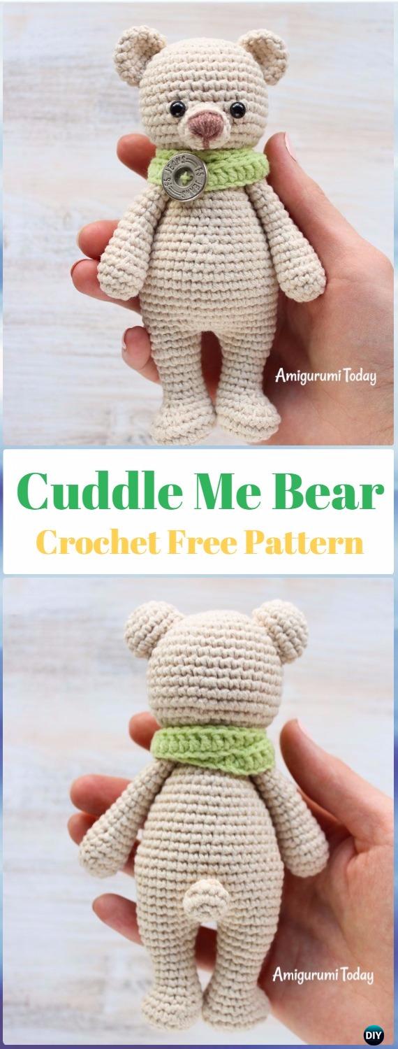 Crochet Cuddle Me Bear Free Pattern - Crochet Bear Toy Free Patterns