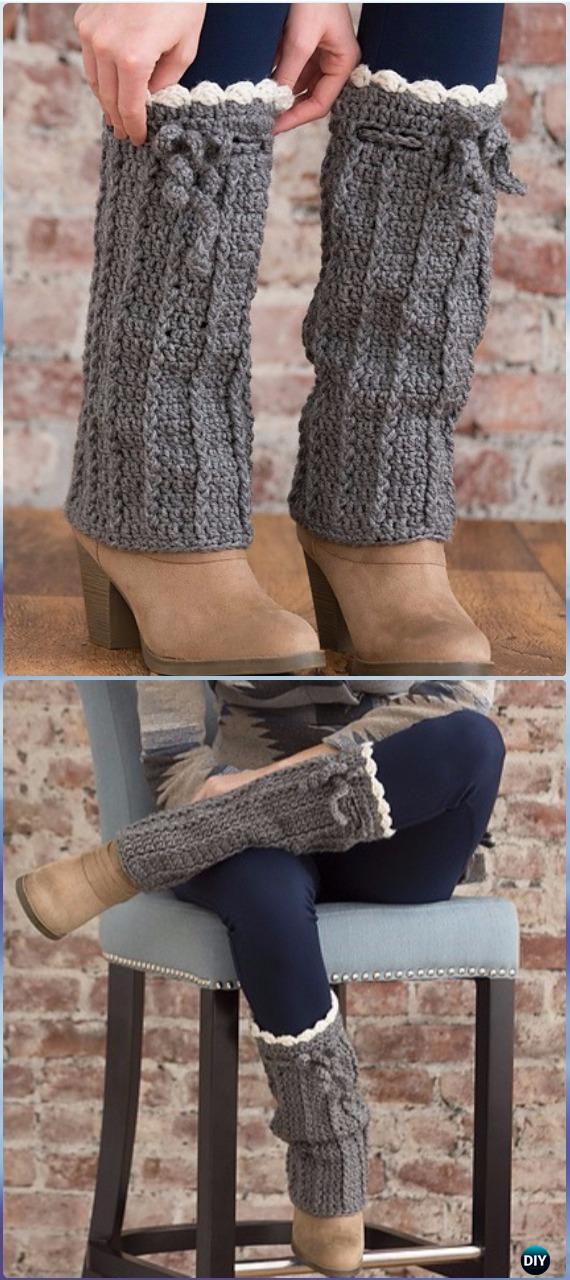 Crochet Long Boot Warmers Free Pattern - Crochet Boot Cuffs Free Patterns