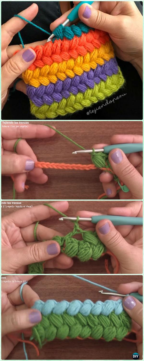 Crochet Braid Puff Stitch Free Pattern and Video Instruction
