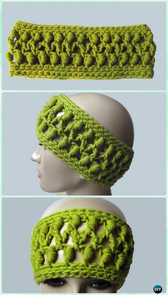 Crochet Bullion Stitch Headband Pattern - Crochet Bullion Stitch Free Patterns