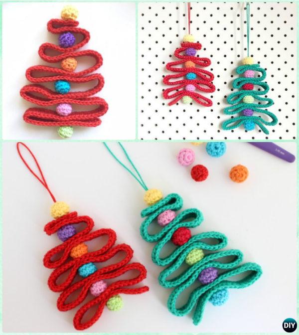 Crochet Ribbon Christmas Tree Free Pattern Instruction - Crochet Christmas Tree Free Patterns
