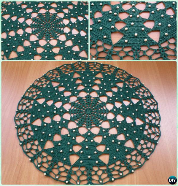 Crochet Christmas Tree Tablecloth Free Pattern Instruction - Crochet Christmas Tree Free Patterns