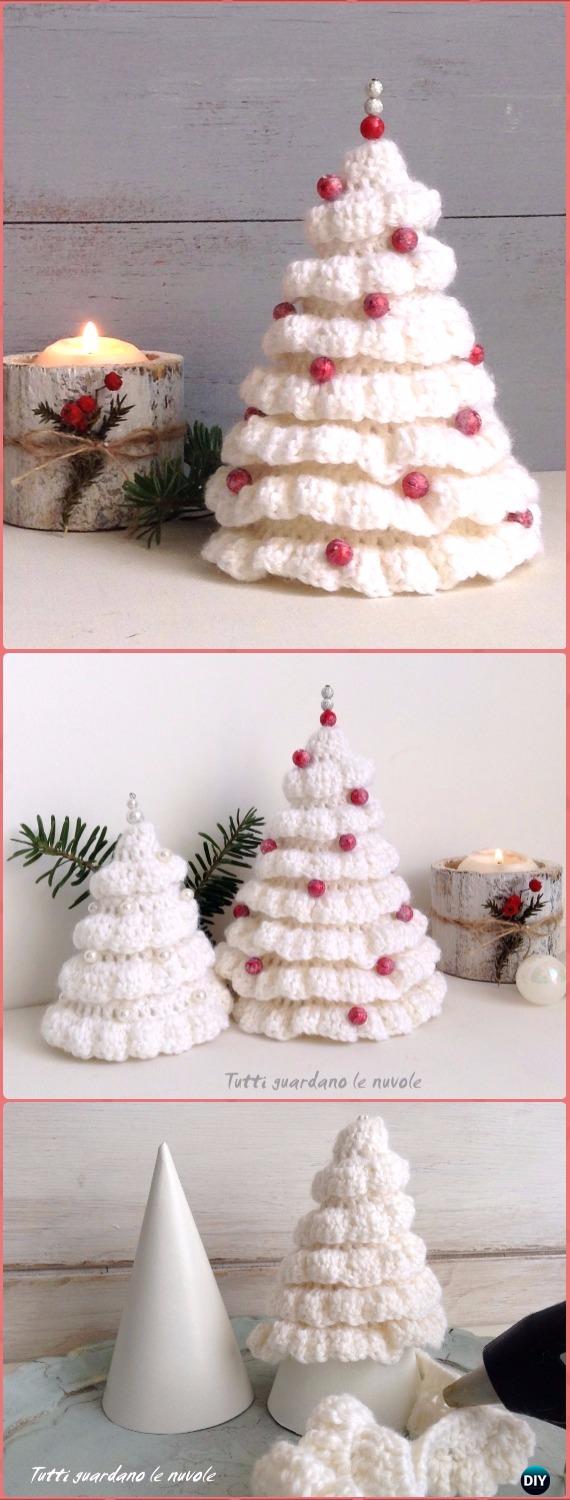 Crochet Ruffle Around Christmas Tree Free Pattern - Crochet Christmas Tree Free Patterns