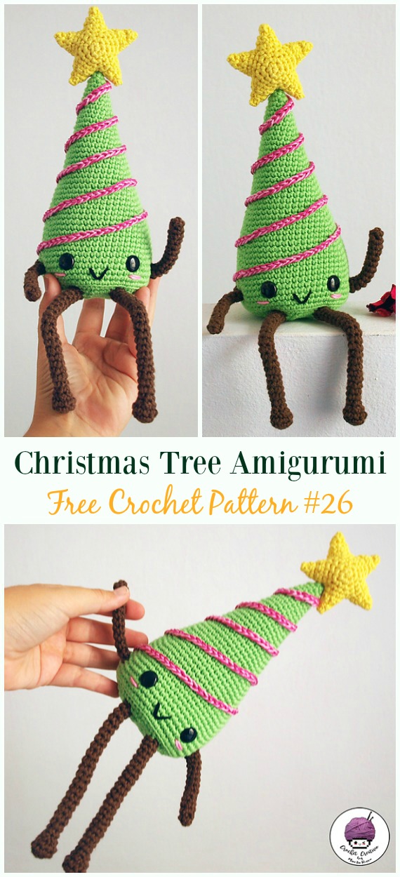 Christmas Tree Amigurumi Crochet Free Pattern - #Crochet; #Christmas Tree Free Patterns