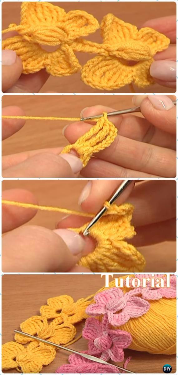 Crochet Butterfly Cord Free Pattern[Video]-Crochet Cord Free Patterns 