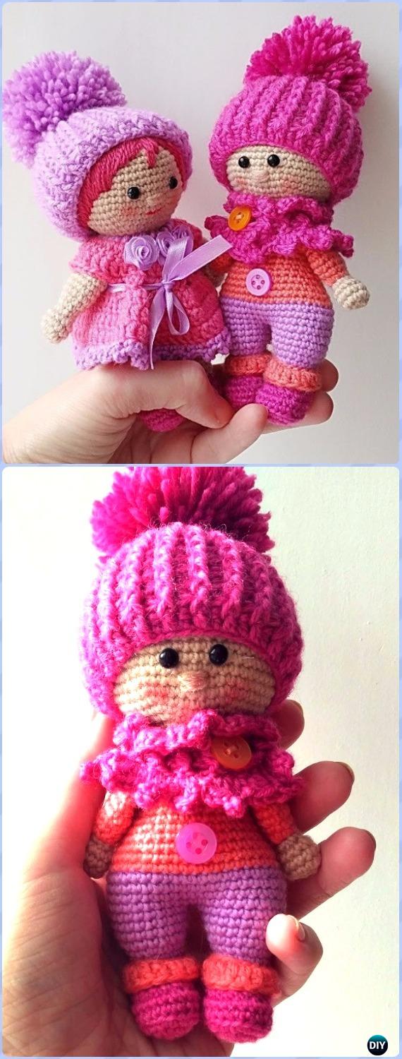Crochet Doll with Hat Free Pattern - Crochet Doll Toys Free Patterns