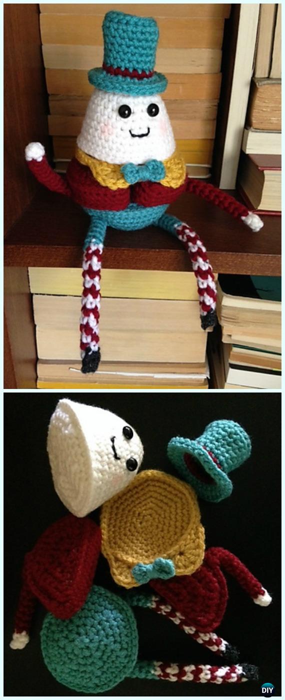 Crochet Humpty Dumpty Puzzle Doll Free Pattern - #Crochet, #Doll Toys Free Patterns