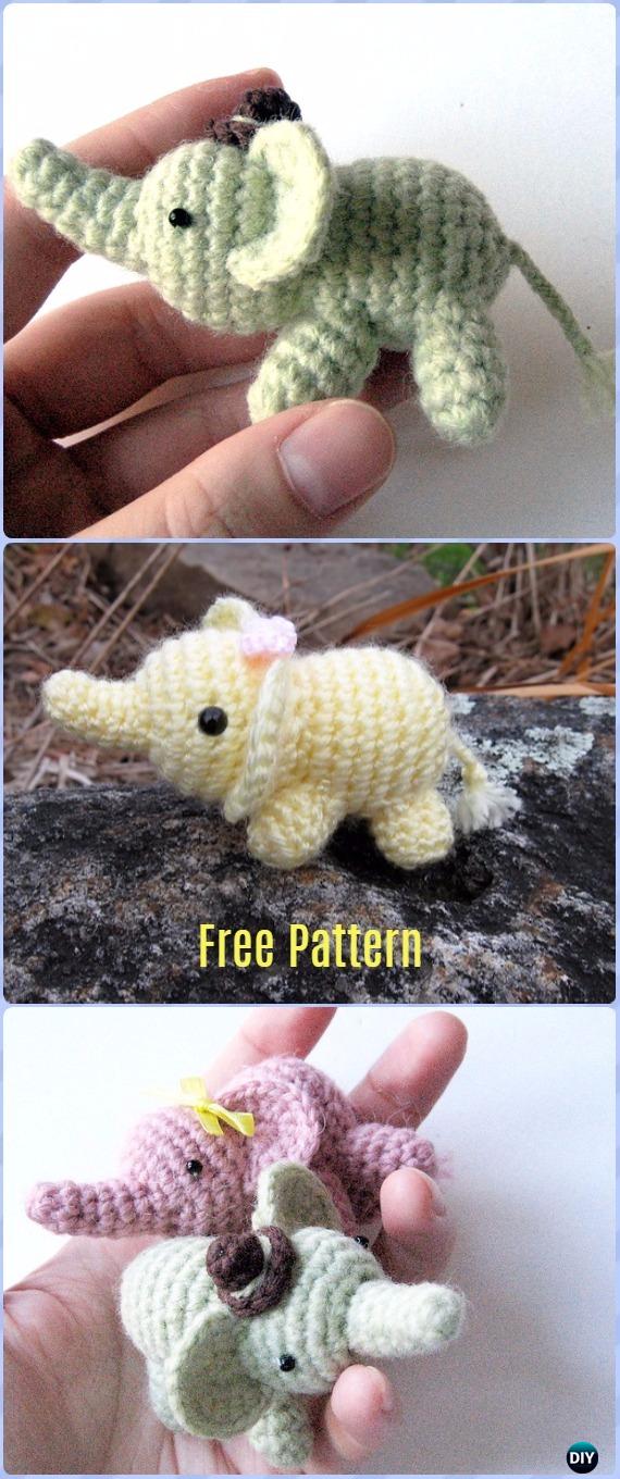 Crochet Percy The Elephant Amigurumi Free Pattern - Crochet Elephant Free Patterns 
