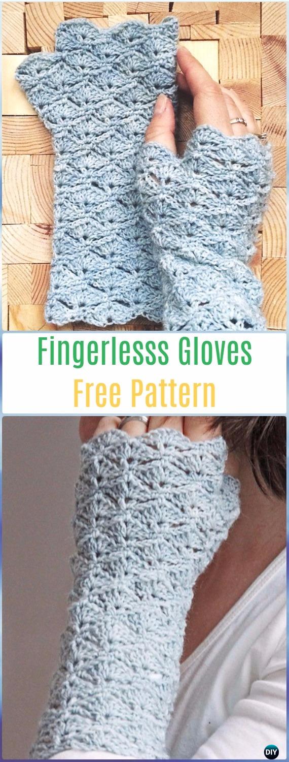 Crochet Box Stitch Fingerlesss Gloves Free Pattern - Crochet Arm Warmer Free Patterns 