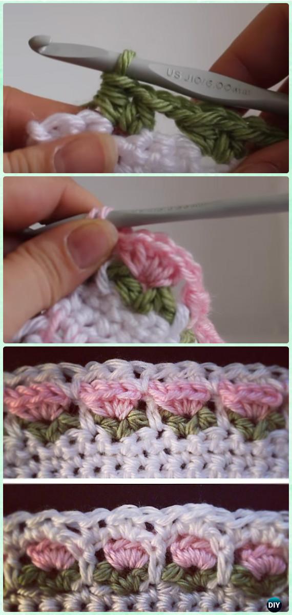 Crochet Window Flower Stitch Free Pattern - Crochet Flower Stitch Free Patterns 