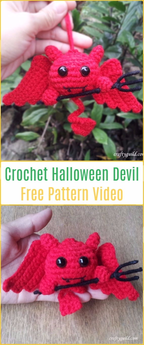 Crochet Halloween Devil Free Pattern -Crochet Halloween Amigurumi Free Patterns