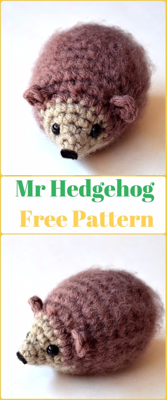 Amigurumi Crochet Mr Hedgehog Free Pattern - Crochet Hedgehog Free Patterns