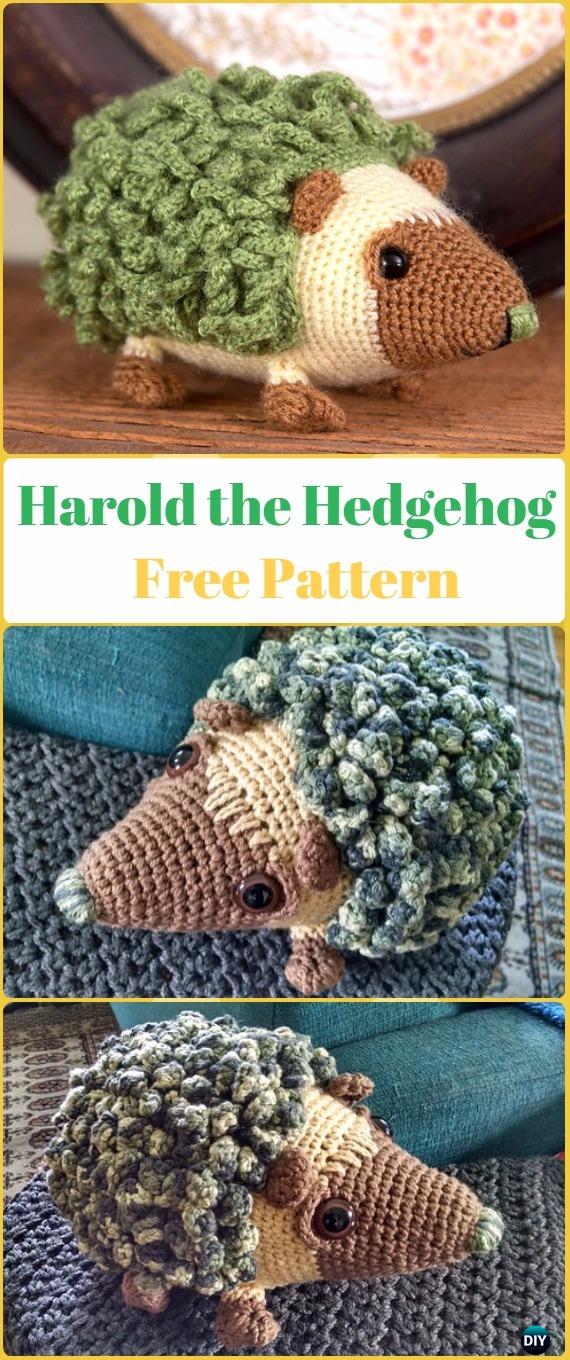 Amigurumi Crochet Harold the Hedgehog Crochet Free Pattern - Crochet Hedgehog Free Patterns