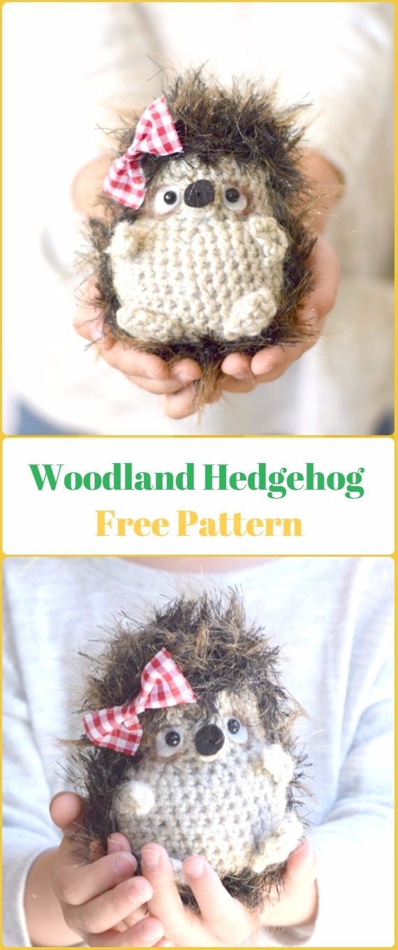 Amigurumi Crochet Woodland Hedgehog Free Pattern - Crochet Hedgehog Free Patterns