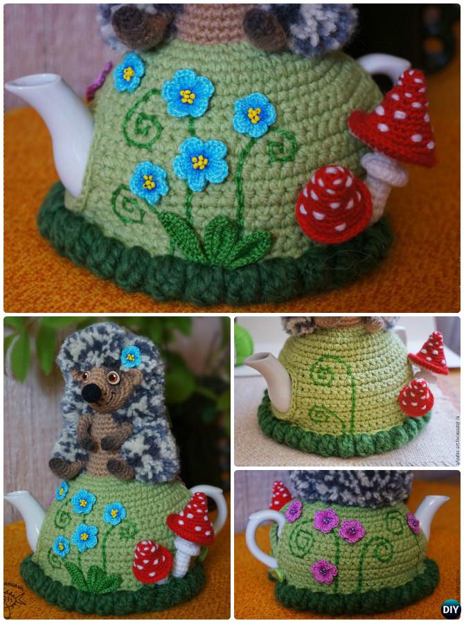 Crochet Hedgehog Tea Cozy Free Pattern-20 Crochet Knit Tea Cozy Free Patterns