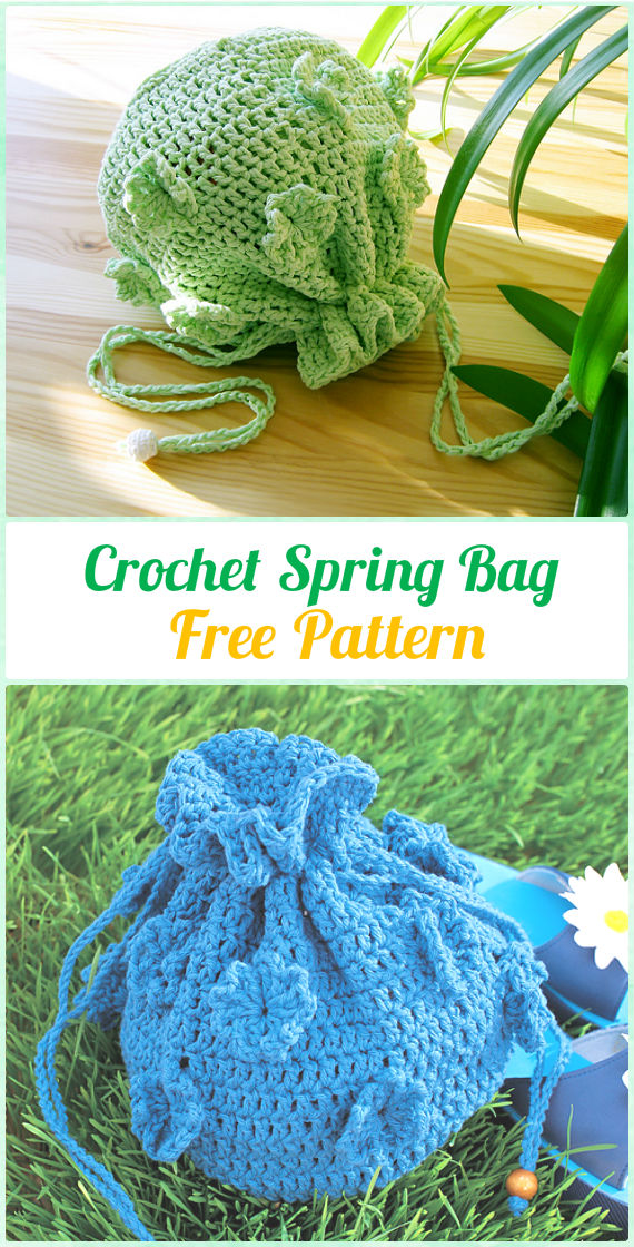 Crochet Spring Bag Free Pattern - Crochet Kids Bags Free Patterns 