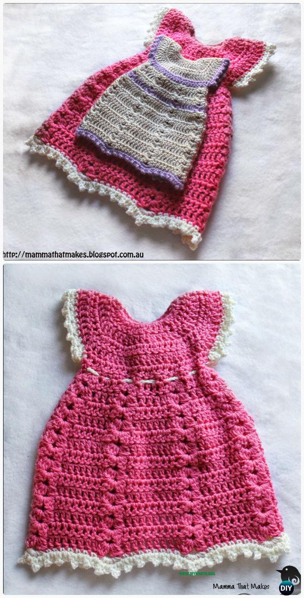 Crochet Sweater Gown Free Pattern - Crochet Kids Sweater Tops Free Patterns