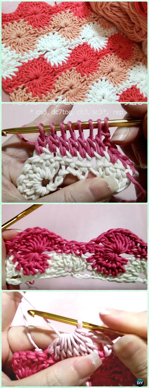 Crochet Catherine Wheel Stitch Free Pattern [Video] - Crochet Radian Stitches Free Patterns 