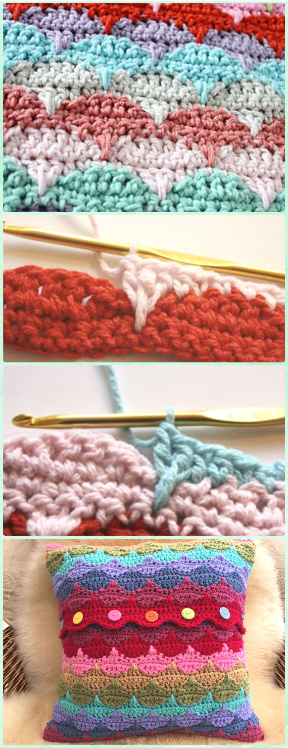 Crochet Clamshell Stitch Free Pattern - Crochet Radian Stitches Free Patterns 