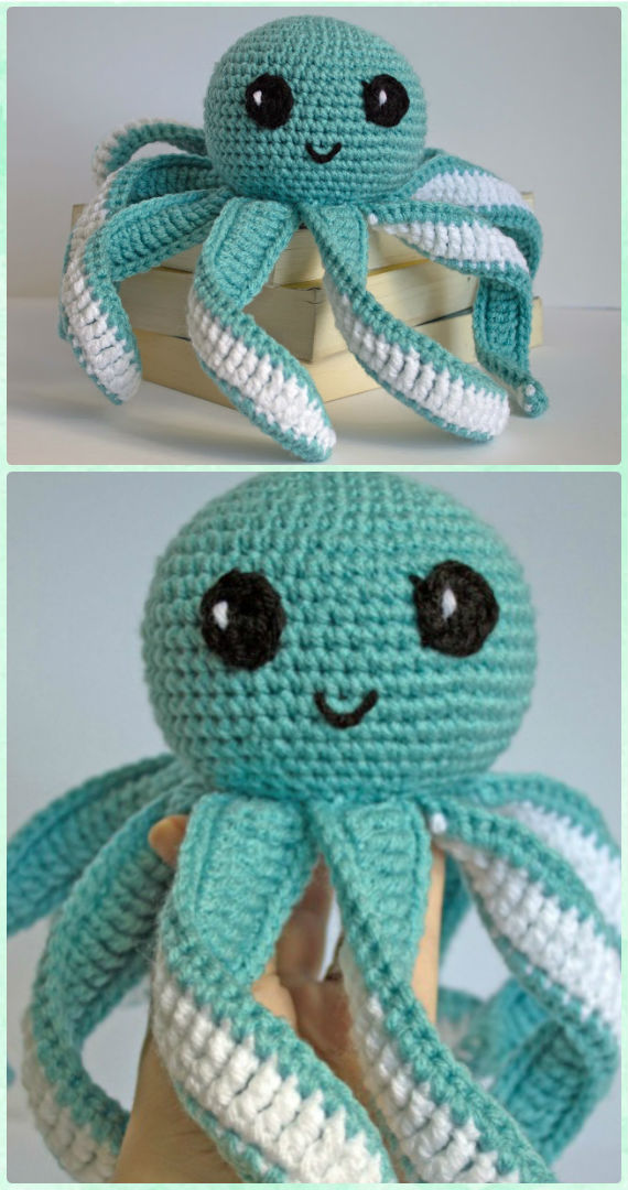 Amigurumi Octopus Free Pattern - Crochet Sea Animals Free Patterns