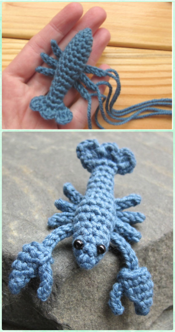 Amigurumi Crochet Lobster Free Pattern - Crochet Sea Animals Free Patterns