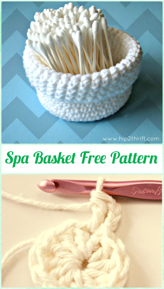 Crochet Spa Basket Free Pattern - Crochet Spa Gift Ideas Free Patterns