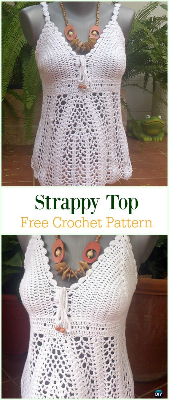 Crochet Sleeveless Top Free Pattern-Crochet Summer Top Free Patterns