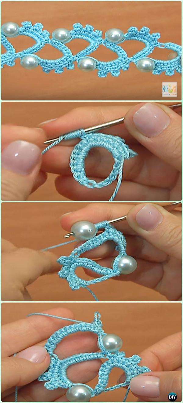 Crochet Wide Tape Lace Free Pattern Video - Crochet Tape Free Patterns 