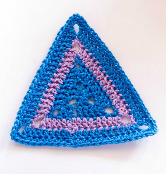 Crochet Triangle Motif Free Pattern -  Crochet Triangle Free Patterns 