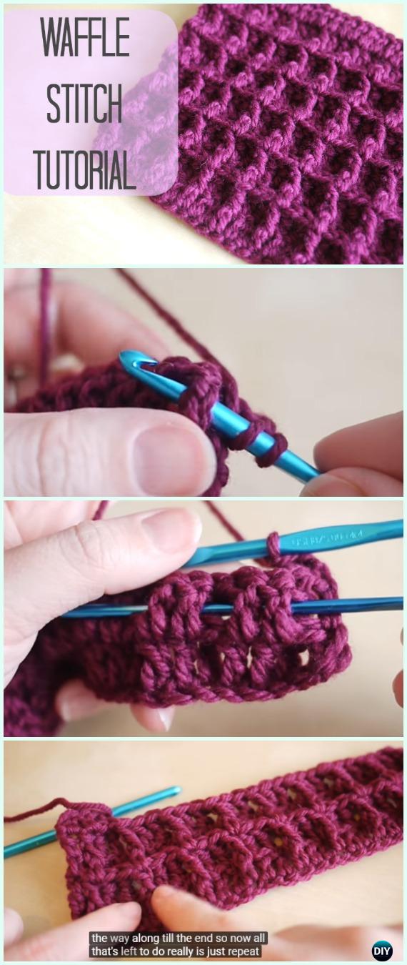 How to Crochet Waffle Stitch Free Pattern Video 