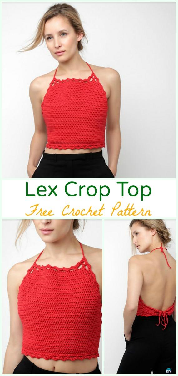 Crochet Lex Crop Top Free Pattern - #Crochet; Women #CropTop; Free Patterns