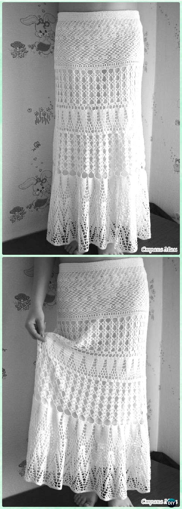 Evening Lace Maxi Skirt Crochet Free Pattern - #Crochet; Women #Skirt; Free Patterns For Any Season