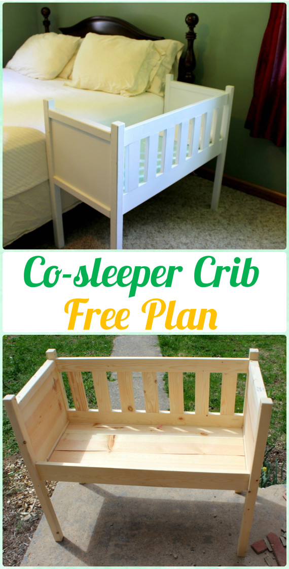 DIY Co-sleeper Crib Instruction - DIY Baby Crib Projects [Free Plans]