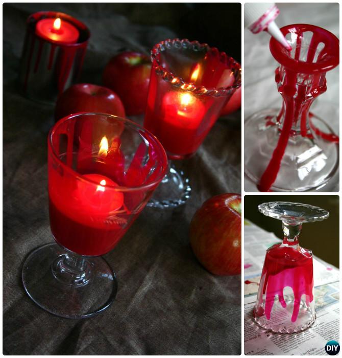 DIY Halloween Bloody Good Candle Craft Projects with Instruction