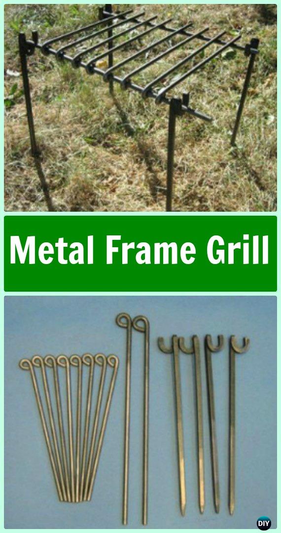 DIY Metal Frame Grill Instruction - DIY Camp Grill Projects 