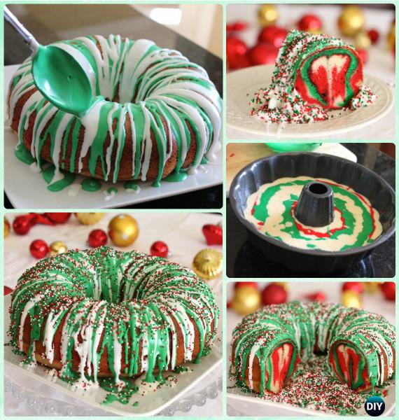 Christmas Wreath Bundt Cake Recipe Instruction- DIY Christmas Cake Design Ideas [Recipes]