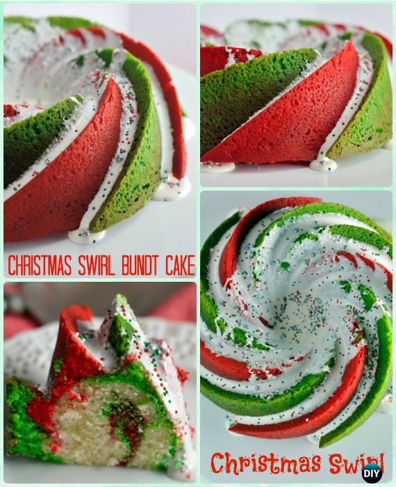 Christmas Swirl Bundt Cake Recipe Instruction- DIY Christmas Cake Design Ideas [Recipes]