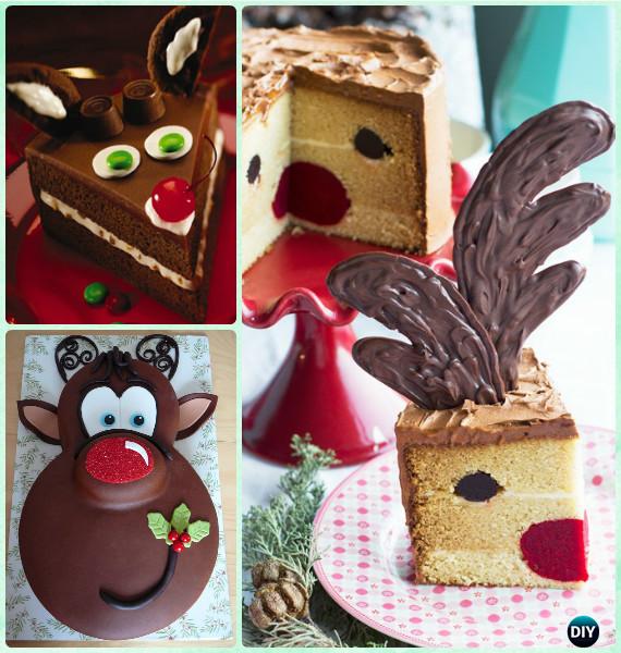 Rudolph Reindeer Cake Recipe Instruction- DIY Christmas Cake Design Ideas [Recipes]