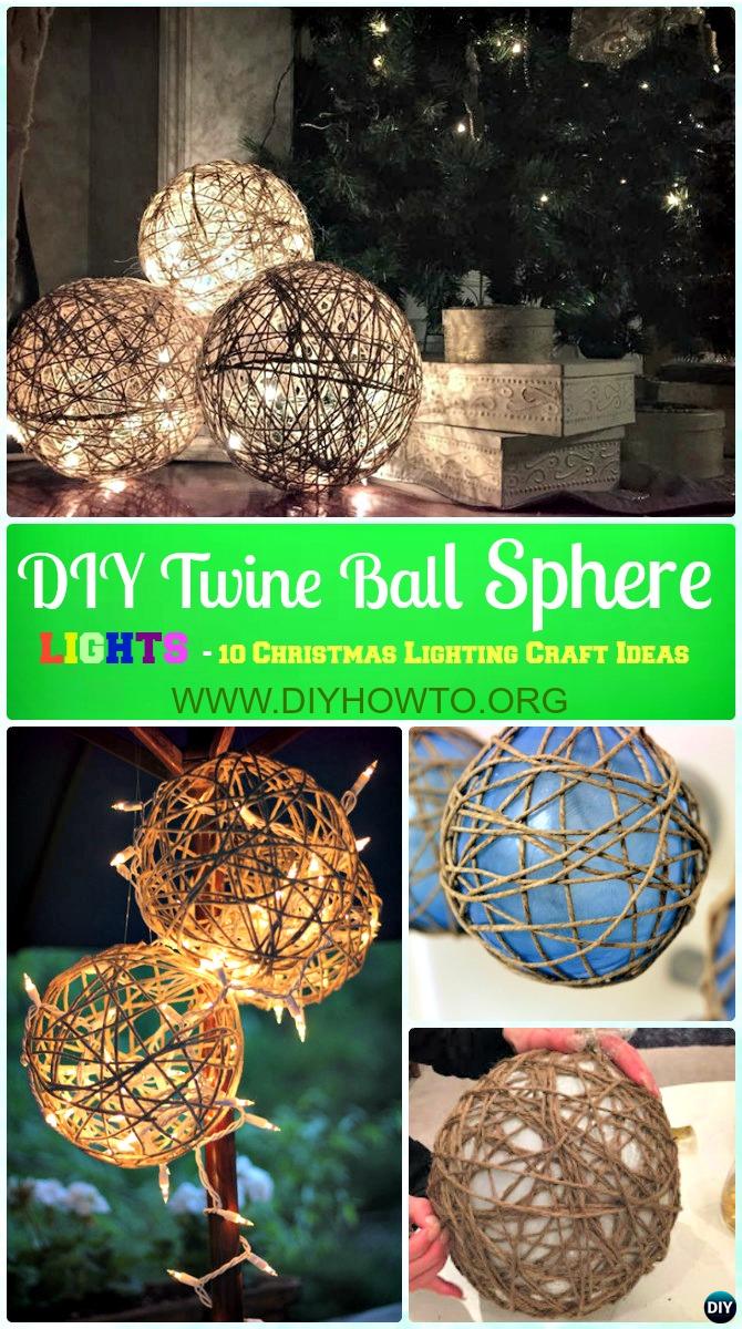 DIY Holiday Light Ball