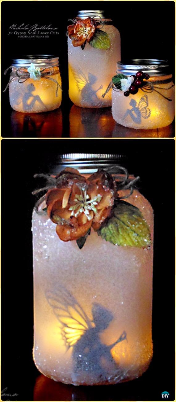 DIY Glitter Mason Jar Fairy Lantern Tutorial Vdieo - DIY Fairy Light Projects & Instructions