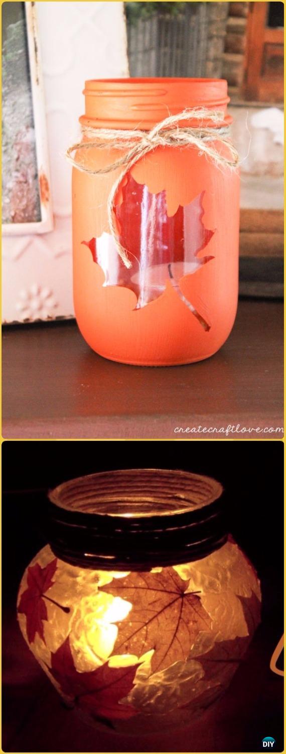 DIY Pumpkin Mason Jar Tutorial Video - DIY Halloween Mason Jar Craft Ideas Projects