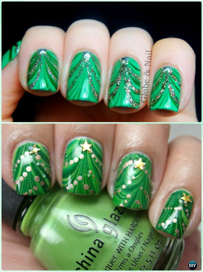 DIY Christmas Nail Art Ideas Designs [Picture Instructions]